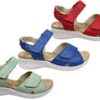 Flex & Go Britney Womens Comfortable Leather Sandals Made In Portugal