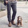 Hush Puppies Terminal Mens Extra Wide Width Leather Suede Boots
