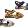 Flex & Go Montana Womens Comfortable Leather Sandals Made In Portugal