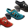 Balatore Cecillia Womens Comfort Brazilian Leather Mid Heel Sandals