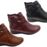 Via Paula Lane Womens Comfortable Brazilian Leather Ankle Boots
