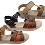 Pegada Dorita Womens Comfortable Leather Sandals Made In Brazil