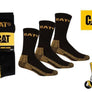 3 Pairs of Caterpillar Mens Everyday Essential Socks