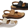 Orizonte Alvie Womens Comfortable European Leather Adjustable Sandals