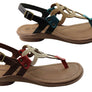 New Face Ellis Womens Comfortable Leather Sandals Made In Brazil