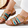 New Face Mari Womens Comfortable Leather Sandals Made In Brazil