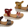 Lola Canales Ellie Womens Comfortable Leather Sandals Made In Spain