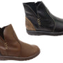 Balatore Kellie Womens Comfortable Leather Ankle Boots Made In Brazil