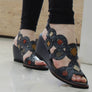 J Gean Sonya Womens Comfortable Leather Wedge Sandals Made In Brazil
