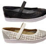 Scholl Orthaheel Womens Rhonda Punch Mary Jane Supportive Leather Shoes
