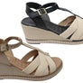 Pegada Carlisle Womens Brazilian Comfortable Leather Wedge Sandals