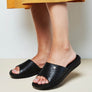 Comfortflex Denise Womens Leather Slides Sandals Made In Brazil