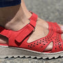 Orizonte Blanche Womens European Comfortable Leather Sandals