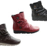 Flex & Go Loz Womens Comfortable Leather Ankle Boots Made In Portugal