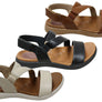 Usaflex Lenore Womens Comfortable Leather Sandals Made In Brazil