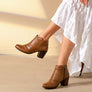 Perlatto Brooke Womens Comfortable Leather Ankle Boots Made In Brazil