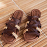 New Face Kestral Womens Comfort Leather Slides Sandals Made In Brazil