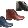 J Gean Angie Womens Comfortable Leather Ankle Boots Made In Brazil