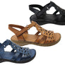 Orizonte Raya Womens Comfortable European Leather Sandals