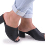 Usaflex Janice Womens Comfortable Leather Slides Heels Made In Brazil
