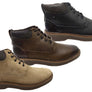 Democrata Logan Mens Brazilian Comfortable Leather Lace Up Boots