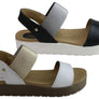 Pegada Rosie Womens Comfort Cushioned Leather Sandals Made In Brazil