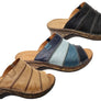 Orizonte Trivia Womens Comfortable European Leather Slides Sandals