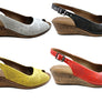 Orizonte Dominica Womens European Leather Comfortable Wedge Sandals