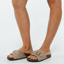 Scholl Orthaheel Brine Womens Comfortable Slides Sandals