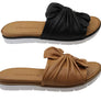 Orizonte Mistiq Womens European Leather Comfortable Slides Sandals