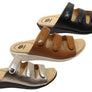 Scholl Orthaheel Tali Womens Comfortable Leather Slides Sandals