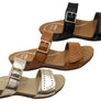 Scholl Orthaheel Jaylah Womens Comfortable Leather Slides Sandals