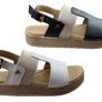 Pegada Hume Womens Comfortable Leather Sandals Made In Brazil