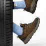 Hush Puppies Kambara Womens Olive Comfortable Leather Lace Up Shoes