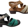 Balatore Josephine Womens Comfort Brazilian Leather Low Heel Sandals