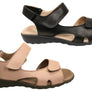 Flex & Go Carmella Womens Comfortable Leather Sandals Made In Portugal