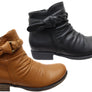 Orizonte Devo Womens European Comfortable Leather Ankle Boots