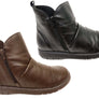 Balatore Claudia Womens Comfortable Leather Ankle Boots Made In Brazil