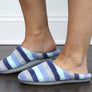 Dearfoams Womens Leslie Quilted Terry Clog Wide Fit Indoor Slippers