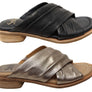 Sofft Fallon Womens Leather Slides Sandals With Comfort Footbed