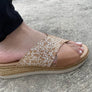 Lola Canales Anita Womens Comfort Leather Slides Sandals Made In Spain