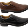 Pegada Ian Mens Comfortable Brazilian Leather Slip On Dress Shoes