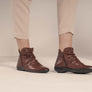 Perlatto Linda Womens Comfortable Leather Ankle Boots Made In Brazil