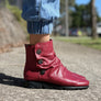 Flex & Go Loz Womens Comfortable Leather Ankle Boots Made In Portugal