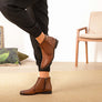 Perlatto Morgan Womens Comfortable Leather Ankle Boots Made In Brazil
