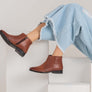 Perlatto Morgan Womens Comfortable Leather Ankle Boots Made In Brazil