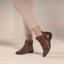 Perlatto Linda Womens Comfortable Leather Ankle Boots Made In Brazil