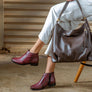 Perlatto Morgan Womens Comfortable Leather Ankle Boots Made In Brazil