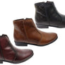Perlatto Morgan Womens Comfortable Leather Ankle Boots Made In Brazil