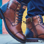 Pikolinos Mens York M2M-8170 Comfortable Leather Lace Up Boots